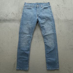 Levi's 513 Jeans Mens Size 32x32 Blue Slim Straight Stretch Denim Stone Wash